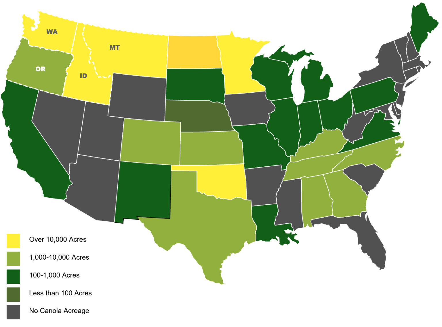 Spring & Winter Canola – Crop Production – U.S. Canola Association ...