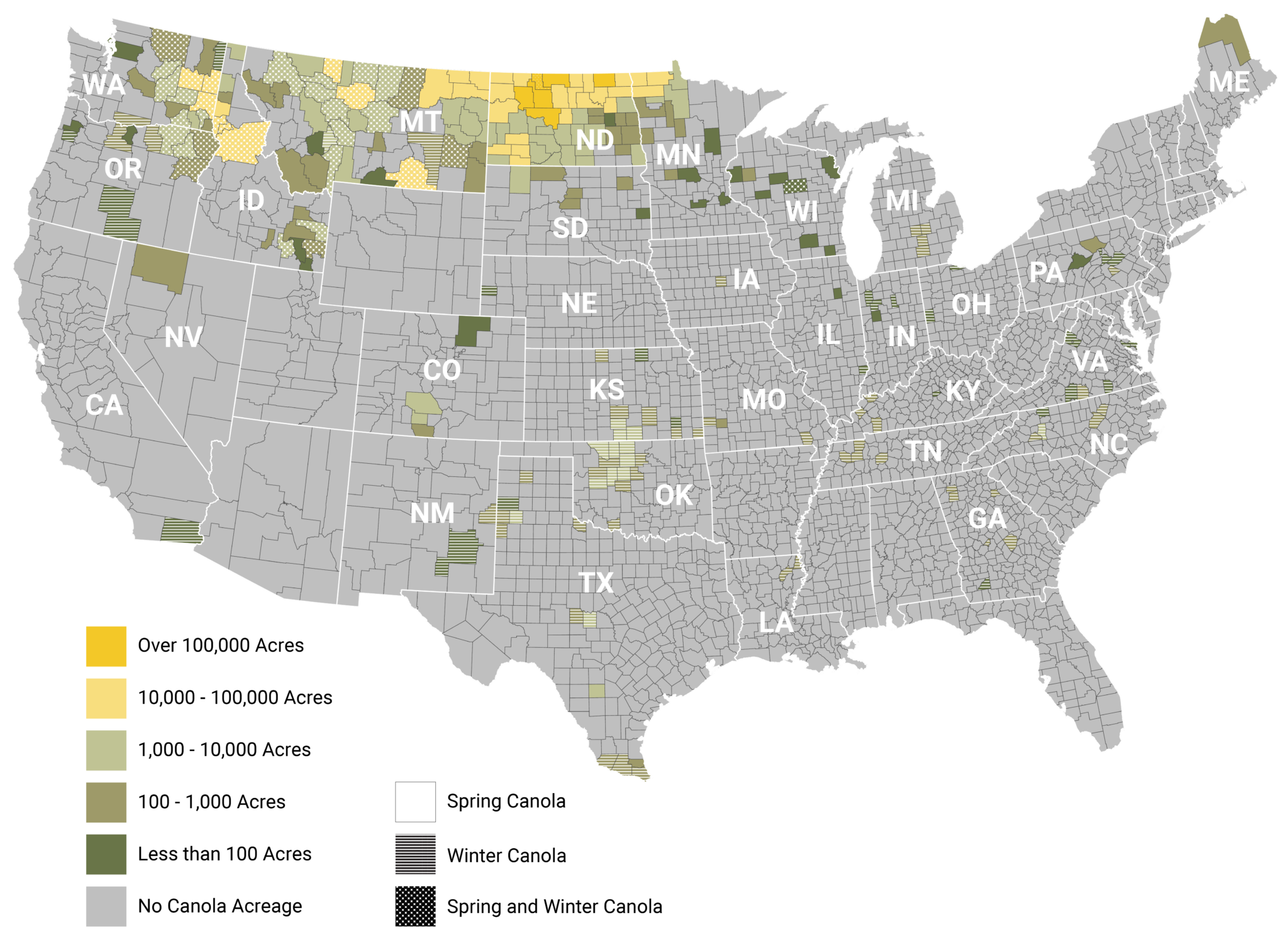 Spring & Winter Canola – Crop Production – U.S. Canola Association ...